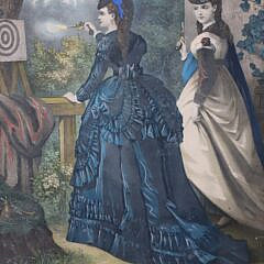 Two Victorian Framed Lithographs: “The Best Shoot” and “Arrival”