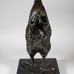 Alexandra Whitney (1927-2014) Patina Bronze Rooster