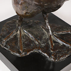 Alexandra Whitney (1927-2014) Patina Bronze Rooster