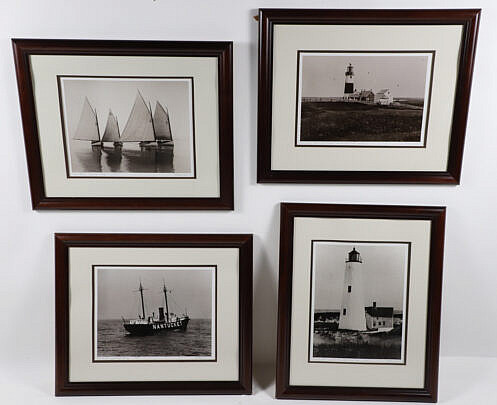 Set of Four Black and White Nantucket Photographs