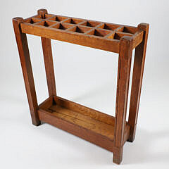 Mission Oak Style Cane or Walking Stick Rack
