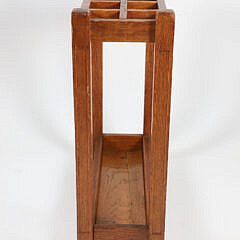 Mission Oak Style Cane or Walking Stick Rack