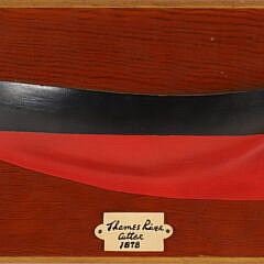 Carved and Painted Vintage Half Hull on Plank "Thames River Cutter, 1878"