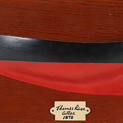 Carved and Painted Vintage Half Hull on Plank “Thames River Cutter, 1878”