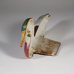 Painted Cast Iron Mallard Doorstop