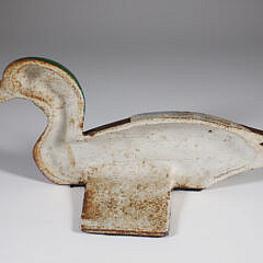 Painted Cast Iron Mallard Doorstop