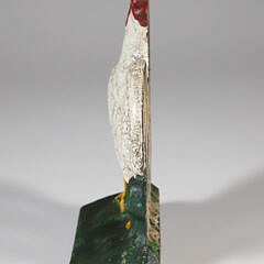 Painted Cast Iron Antique Rooster Doorstop