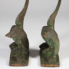 Pair of Cast Bronze Clad American Eagle Bookends