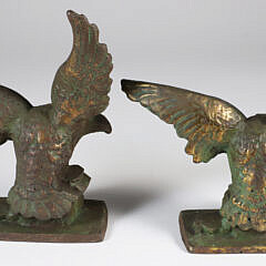 Pair of Cast Bronze Clad American Eagle Bookends