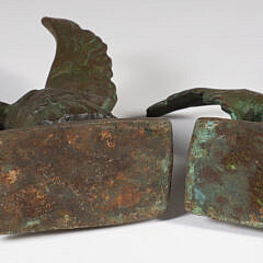 Pair of Cast Bronze Clad American Eagle Bookends