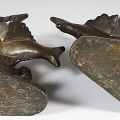 Cast Bronze Clad Tropical Fish Bookends