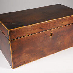 Antique Mahogany Rectangular Storage Box