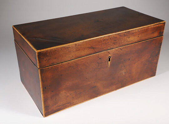 Antique Mahogany Rectangular Storage Box