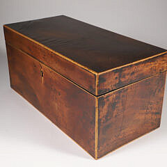Antique Mahogany Rectangular Storage Box