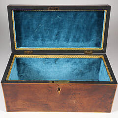 Antique Mahogany Rectangular Storage Box