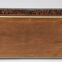 Anglo-Indian Carved Sandalwood Box with Microscopic Inlays and Bone Trim