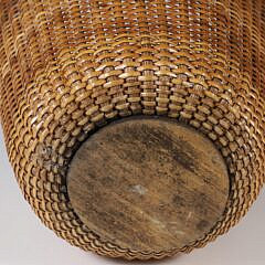 Vintage Round Open Double Handle Nantucket Basket