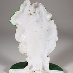 Painted Cast Iron Santa Claus Doorstop