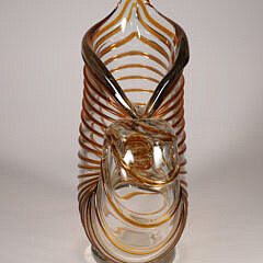  Art Glass Nautilus Form Vase