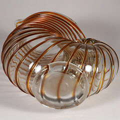  Art Glass Nautilus Form Vase