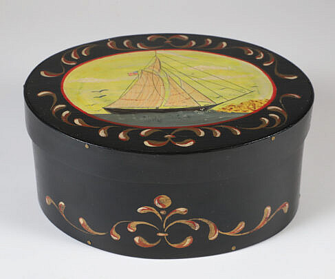 Contemporary Shaker Style Round Box