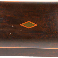 Antique Bird’s Eye Maple and Tropical Wood Dome Top Lap Desk, 19th Century
