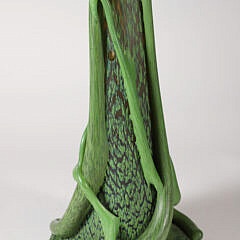 Vintage Abstract Art Nouveau Style Glass Vase