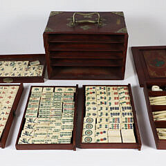 Vintage Mah Jong Set in Fitted Box