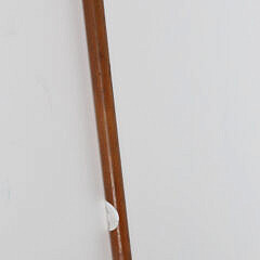 Relief Carved Roses and Crest Grip Walking Stick, 19th Century