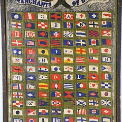 Vintage Hand Painted “Signals of the Merchants of Boston”