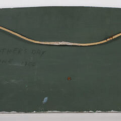 Early Vintage Fishing Boat “Our Girl” on Plank with Molded Ocean c. 1950
