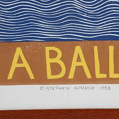 Stephen Huneck Limited Edition Lithograph “Life is a Ball”
