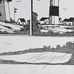 “Cape and Islands Lights” Lighthouse Poster, Ed. #944/2500