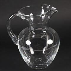 Simon Pearce Blown Glass Water Pitcher