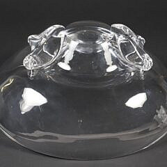Signed Steuben Clear Glass Centerpiece Bowl