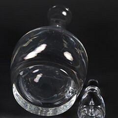 Signed Steuben Clear Glass Decanter