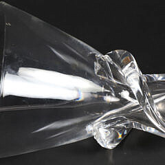 Signed Steuben Clear Glass Vase