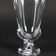 Signed Steuben Clear Glass Vase