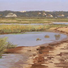 Sergio Roffo Oil on Board “Nantucket Inner Marsh”