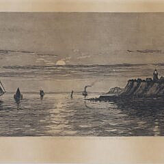 George L. Cowie Limited Edition Etching of Boston Light