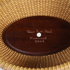 Alan S.W. Reed “Streamer” Nantucket Shoulder Purse with Carved Mermaid, circa 2009.