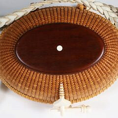 Alan S.W. Reed “Streamer” Nantucket Shoulder Purse with Carved Mermaid, circa 2009.