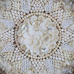 Sandi Blanda Crafted All White Shells Sailor’s Valentine, circa 1985