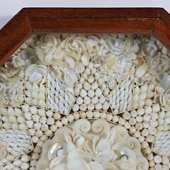Sandi Blanda Crafted All White Shells Sailor’s Valentine, circa 1985