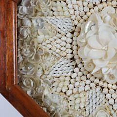 Sandi Blanda Crafted All White Shells Sailor’s Valentine, circa 1985