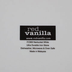 “Red Vanilla” Nantucket White Dinner Service
