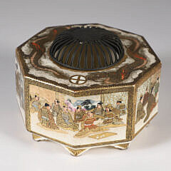 Antique Satsuma Octagonal Incense Burner