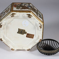 Antique Satsuma Octagonal Incense Burner