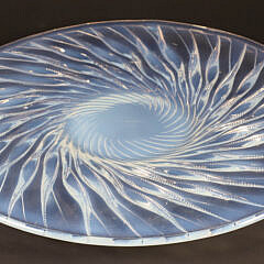 Large Rene Lalique Art Deco "Algues" (Seaweed) Platter
