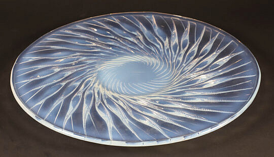 Large Rene Lalique Art Deco "Algues" (Seaweed) Platter